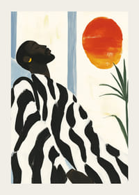 Une image harmonieuse avec calme, coucher de soleil et contrastes élégants-3