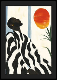 Une image harmonieuse avec calme, coucher de soleil et contrastes élégants-4