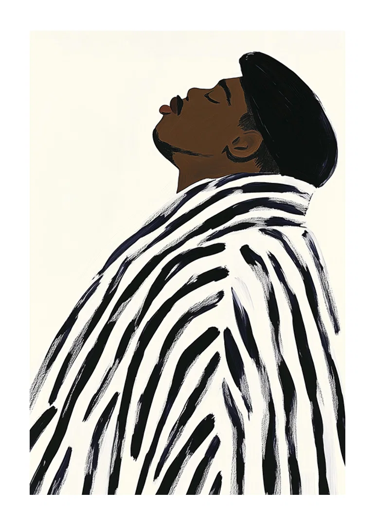 Stylish elegance meets bold attitude in black and white expression-12