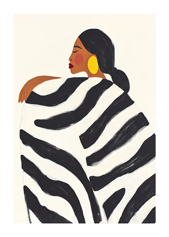 Plakat Zebra Embrace