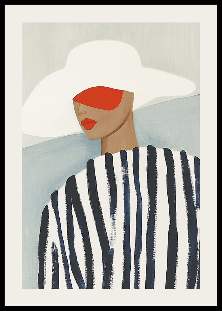 Stilig eleganse møter dristige farger i moderne kunst-12