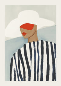 Stilig eleganse møter dristige farger i moderne kunst-3