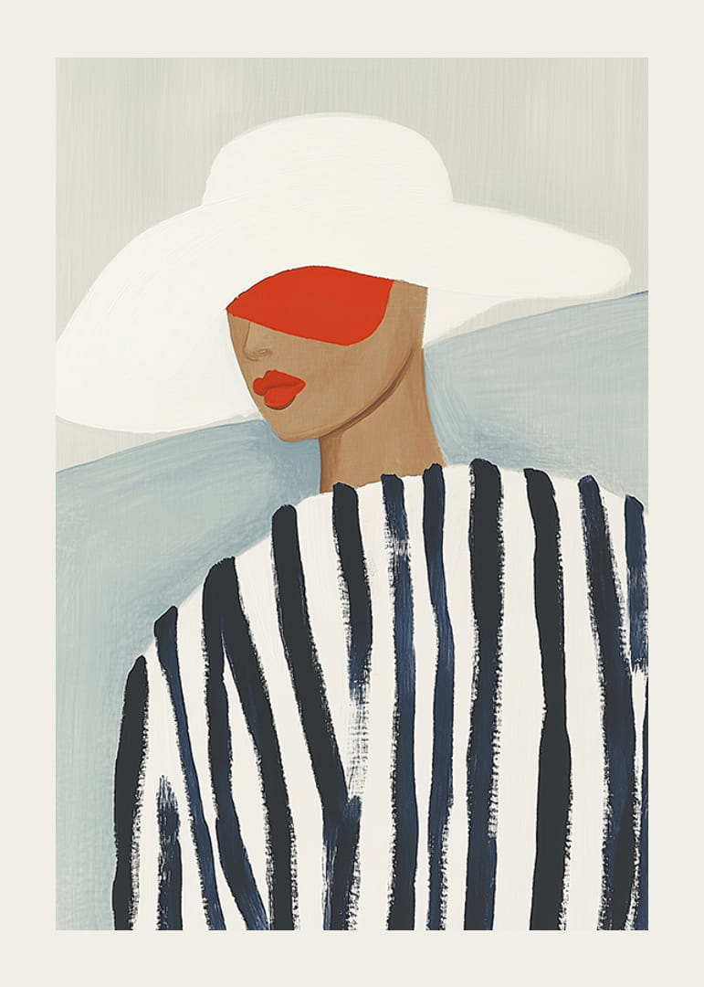 Stilig eleganse møter dristige farger i moderne kunst-12