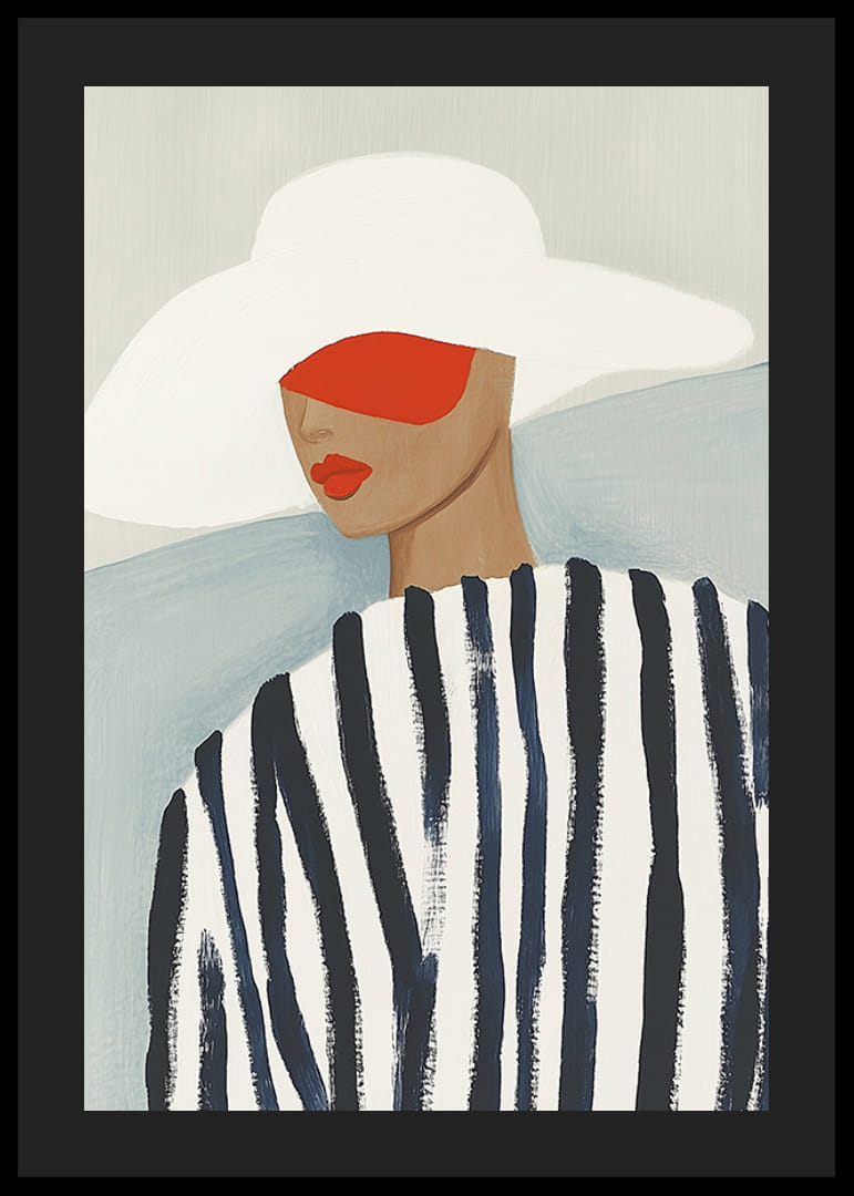 Stilig eleganse møter dristige farger i moderne kunst-12