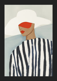 Stilig eleganse møter dristige farger i moderne kunst-5