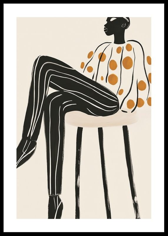 Stijlvolle elegantie en levendig design komen samen in deze artistieke poster-12