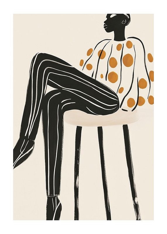 Stijlvolle elegantie en levendig design komen samen in deze artistieke poster-12