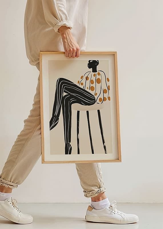 Stijlvolle elegantie en levendig design komen samen in deze artistieke poster-12