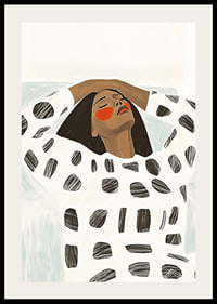 A harmonious poster with bold shapes and soothing expressions-2