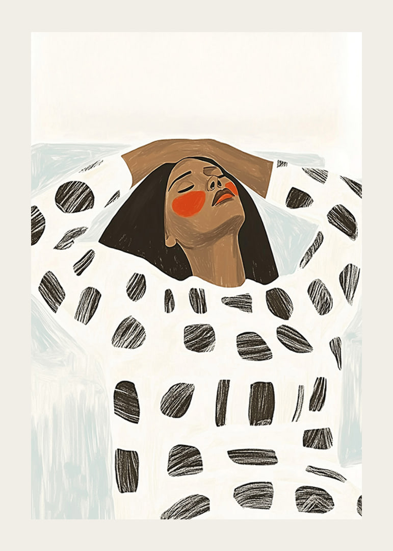 A harmonious poster with bold shapes and soothing expressions-12