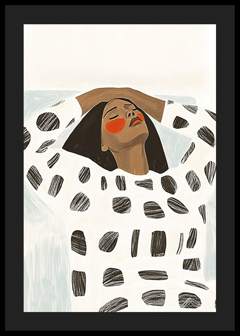 A harmonious poster with bold shapes and soothing expressions-12