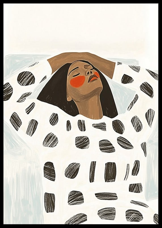 A harmonious poster with bold shapes and soothing expressions-12