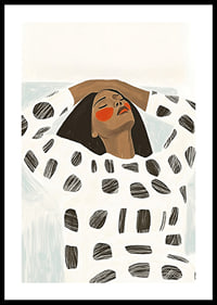 A harmonious poster with bold shapes and soothing expressions-0