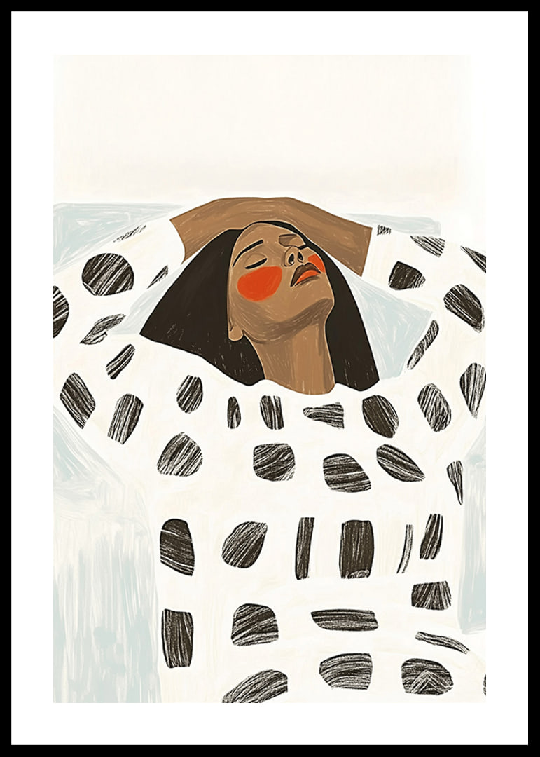 A harmonious poster with bold shapes and soothing expressions-12