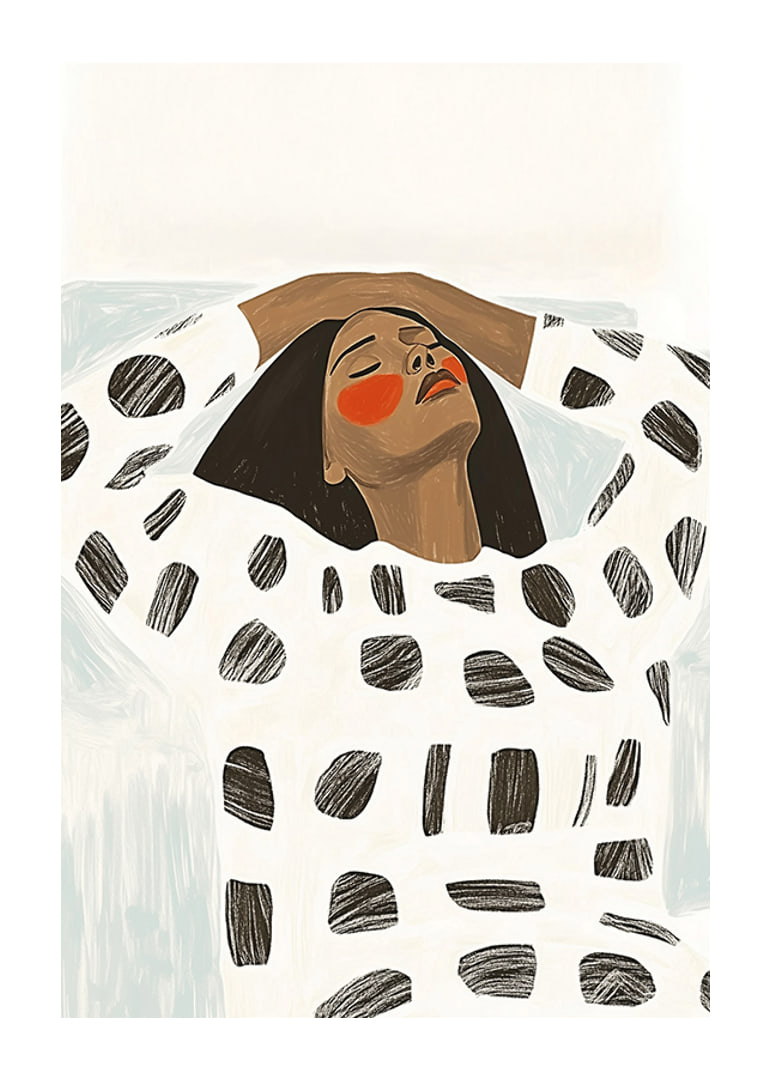 A harmonious poster with bold shapes and soothing expressions-12