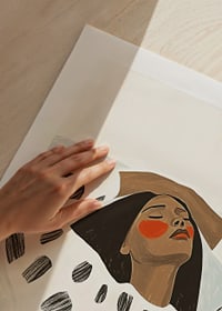 A harmonious poster with bold shapes and soothing expressions-9