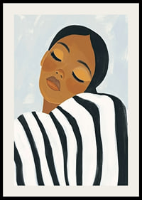 Dreamy portrait in quiet harmony with soft, calm tones-2