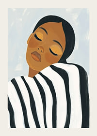 Dreamy portrait in quiet harmony with soft, calm tones-3