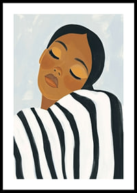 Dreamy portrait in quiet harmony with soft, calm tones-0