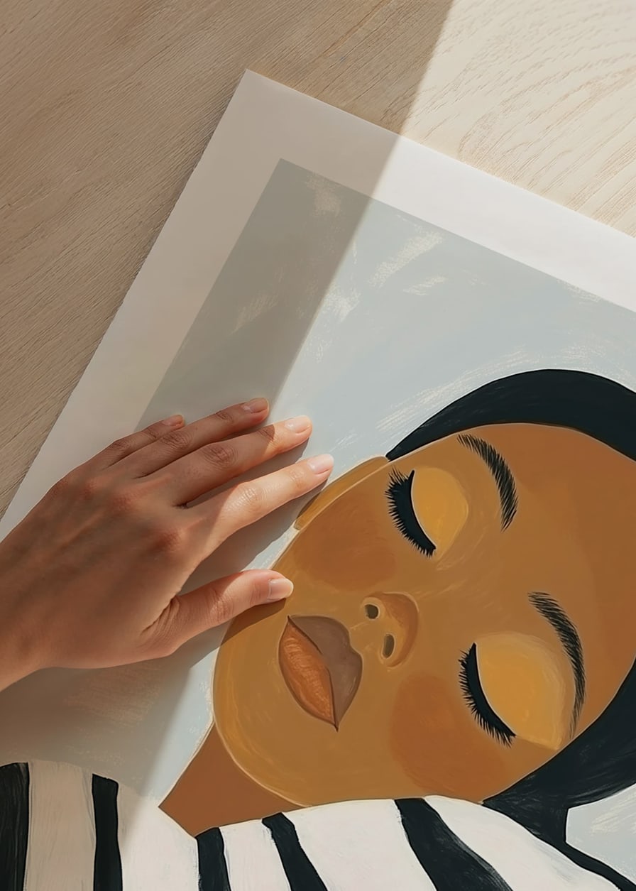 Dreamy portrait in quiet harmony with soft, calm tones-12