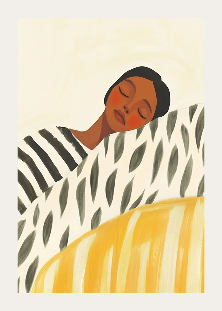 Dreamy illustration of rest with soft, calm colors-12