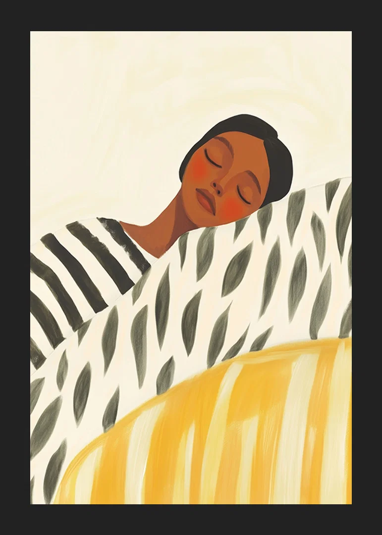 Dreamy illustration of rest with soft, calm colors-12