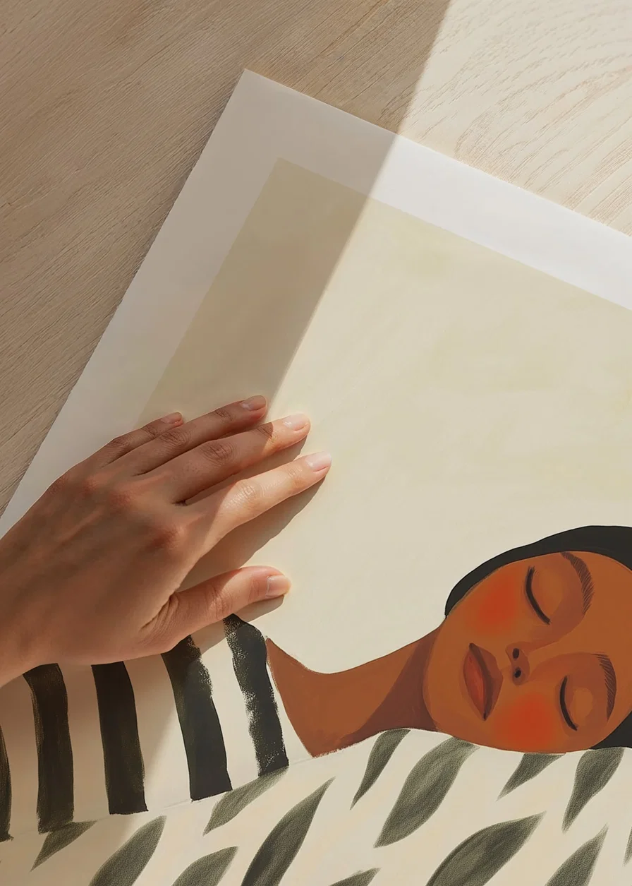 Dreamy illustration of rest with soft, calm colors-12