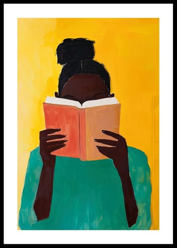 Poster  Yellow Reading Reverie