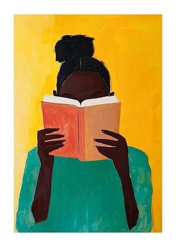 Poster  Yellow Reading Reverie