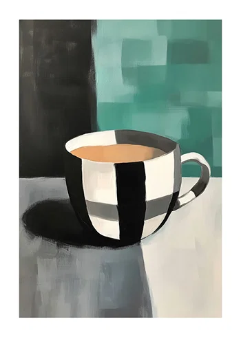Poster Checkerboard Coffee