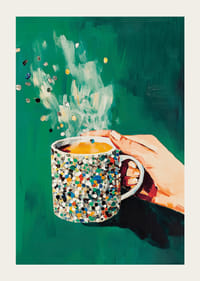 A colorful cup fills the room with warmth and joy of life.-3