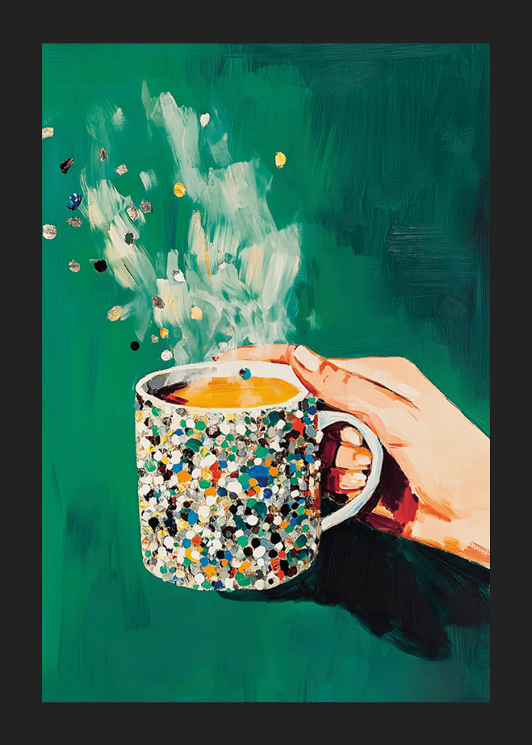 A colorful cup fills the room with warmth and joy of life.-12