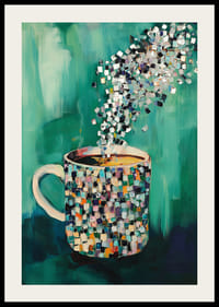 Colorful mug with pixelated steam lights up your room-2