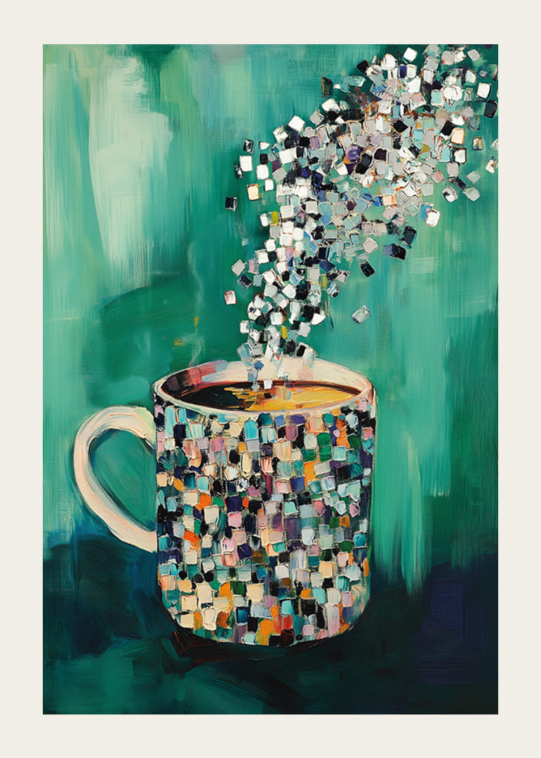 Colorful mug with pixelated steam lights up your room-12