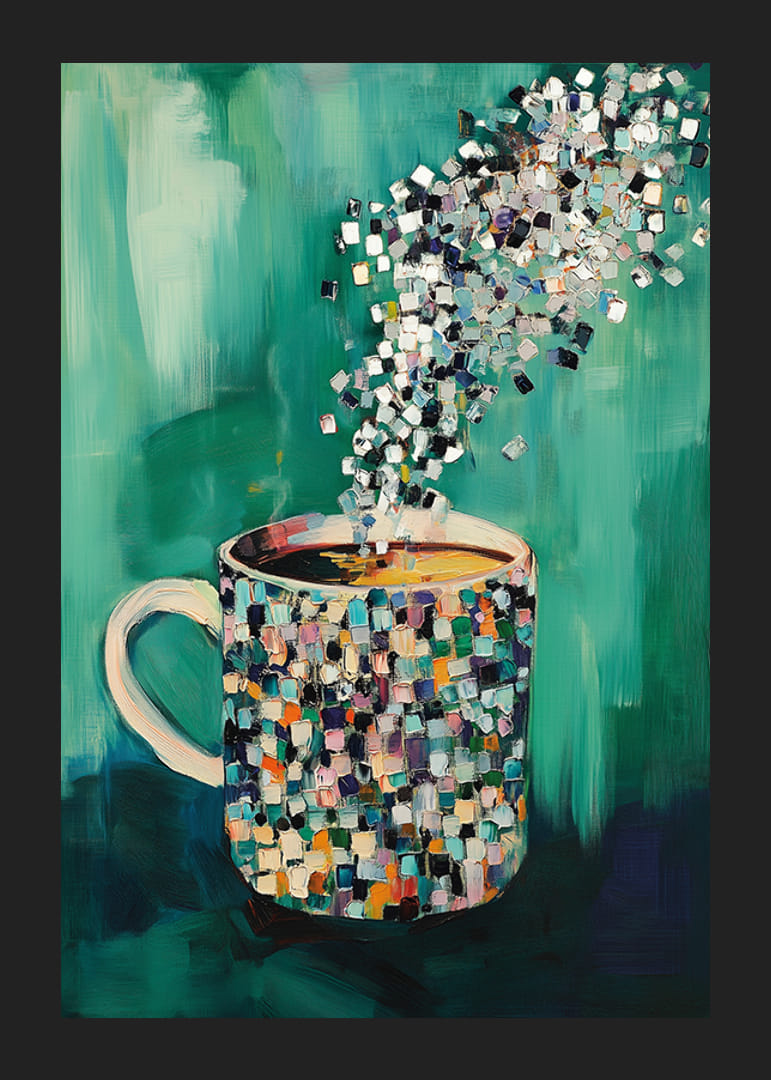 Colorful mug with pixelated steam lights up your room-12