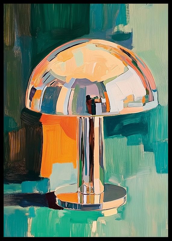 Lampa colorată pentru pictură în ulei oferă camerei o senzație retro și sofisticată-12