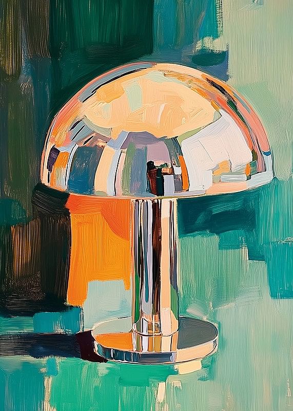 Lampa colorată pentru pictură în ulei oferă camerei o senzație retro și sofisticată-12