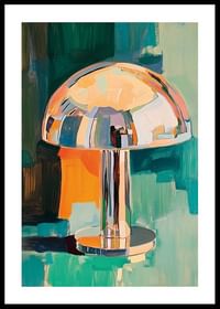 Lampa colorată pentru pictură în ulei oferă camerei o senzație retro și sofisticată-0
