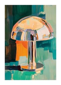 Lampa colorată pentru pictură în ulei oferă camerei o senzație retro și sofisticată-1
