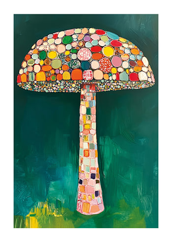 Poster Mosaic Mushroom Dreams