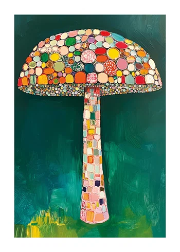 Poster Mosaic Mushroom Dreams