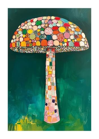 Affiche Mosaic Mushroom Dreams