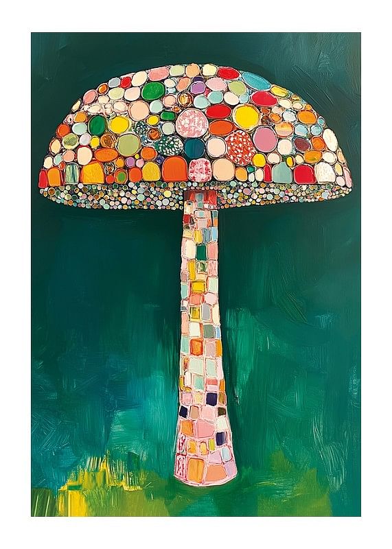 Poster Mosaic Mushroom Dreams