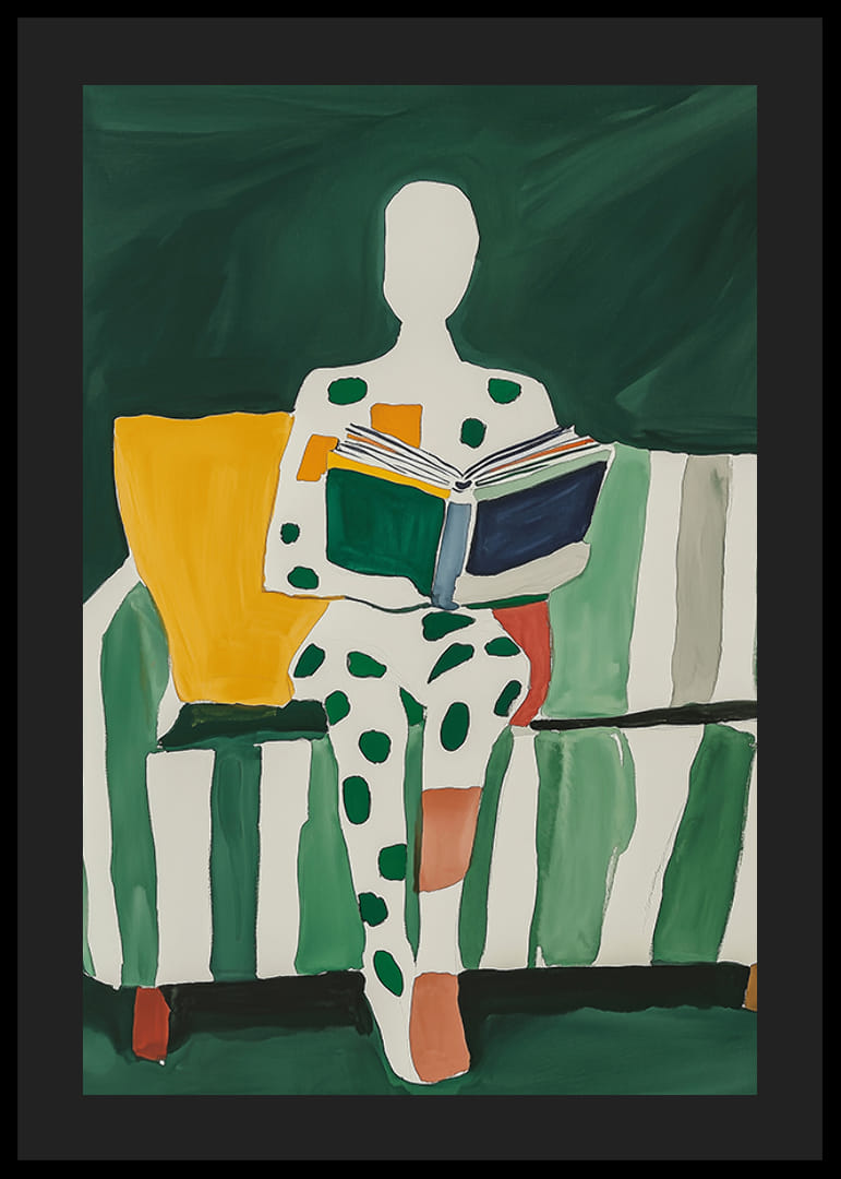 Leitura abstrata: uma viagem colorida ao mundo dos livros-12