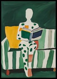 Abstract reading: a colorful journey into the world of books-6