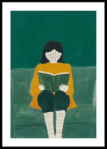 Plakat Reading Bliss In Green