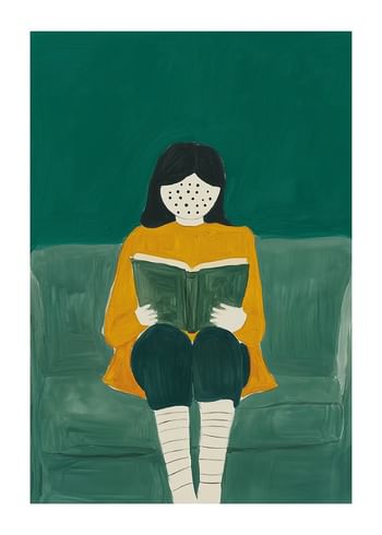 Juliste Reading Bliss In Green