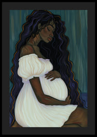 Vackra linjer och djupa känslor förmedlar väntans tysta styrka-4