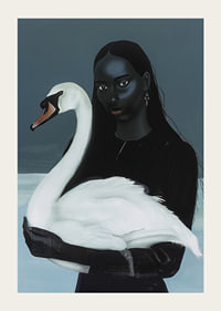 A mysterious affinity between woman and swan in the shadow play-3