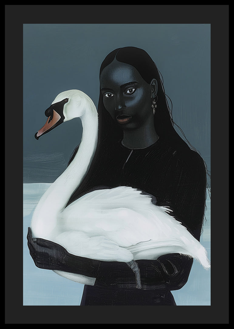 A mysterious affinity between woman and swan in the shadow play-12